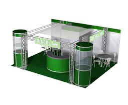 Progetto 3D per stand